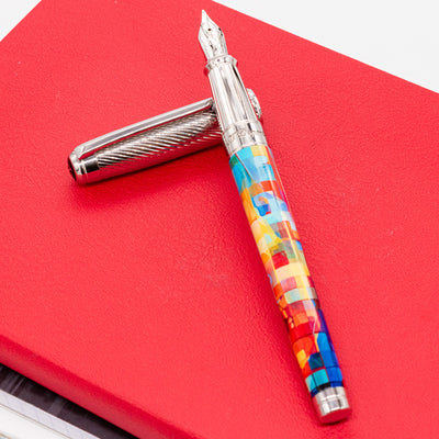 ST Dupont Line D Eternity Graffity Fountain Pen palladium trim