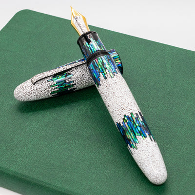 Taccia Empress Icicle Fountain Pen multicolored blue white green