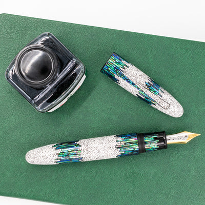 Taccia Empress Icicle Fountain Pen traditional inlay technique