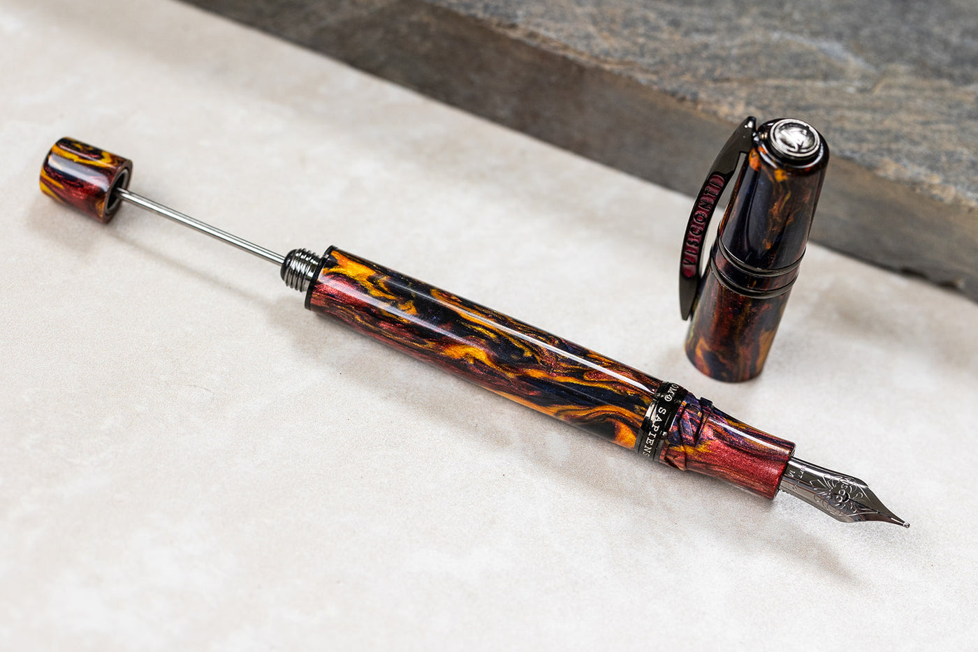 Visconti Homo Sapiens Earth Origins Fountain Pen - Fire vacuum filled