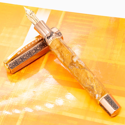 Visconti Il Magnifico Egyptian Marble Fountain Pen yellow gold