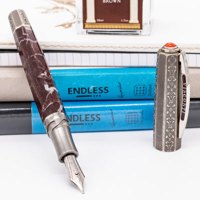 Visconti Il Magnifico Red Marble Fountain Pen