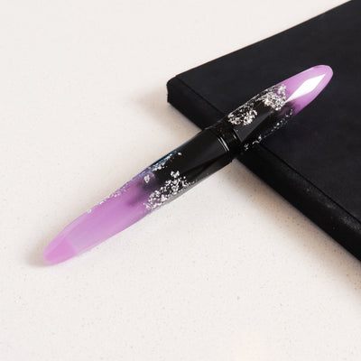 Briolette Luminous Orchid Black & Purple Fountain Pen