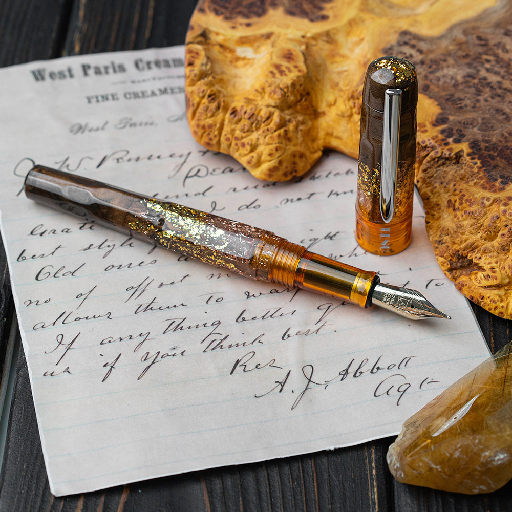 Benu Euphoria Fountain Pen - Iced Caramel Latte (Special Edition) - Fine