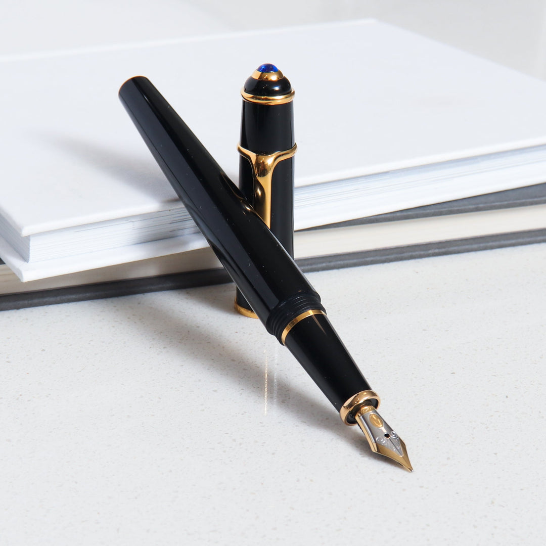 Cartier Diabolo Black Gold Fountain Pen Preowned Truphae