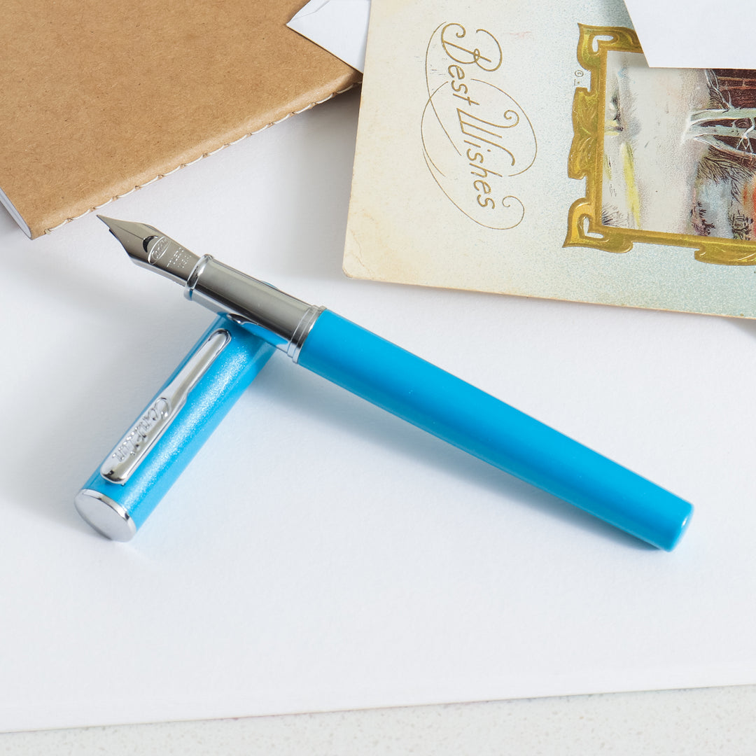 Fountain orders Pen in Turquois Veined Acrylic with Presentation Box