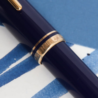 Montblanc Generation Blue & Gold Fountain Pen - Preowned Center Band