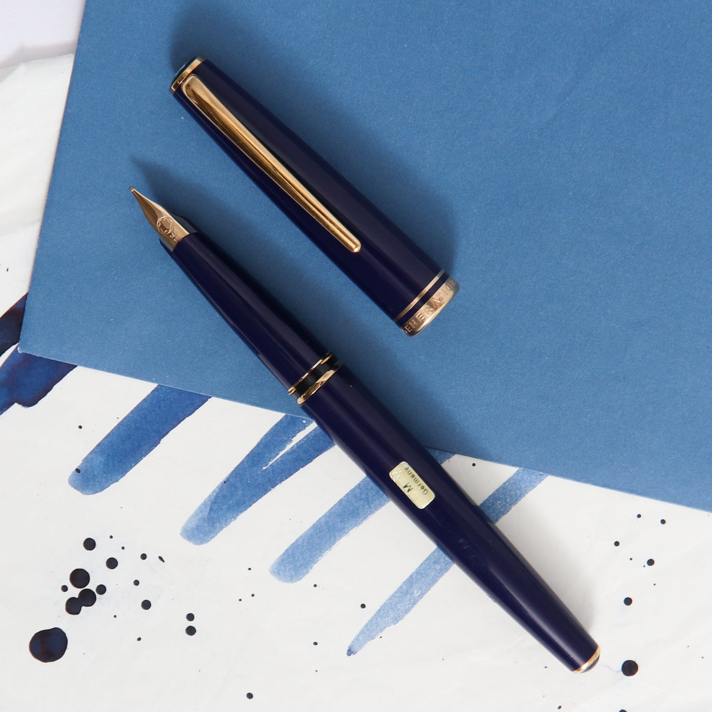 Montblanc Generation Blue & Gold Fountain Pen - Preowned Gold Nib