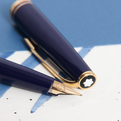 Montblanc Generation Blue & Gold Fountain Pen - Preowned Nib Details