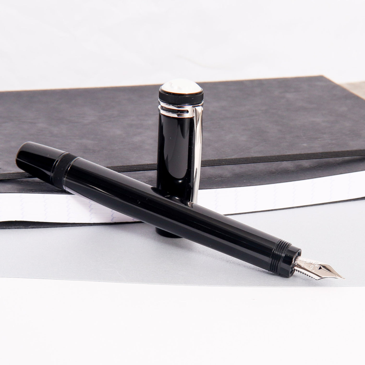 Montblanc Heritage 1912 Fountain Pen Black With Silver Trim