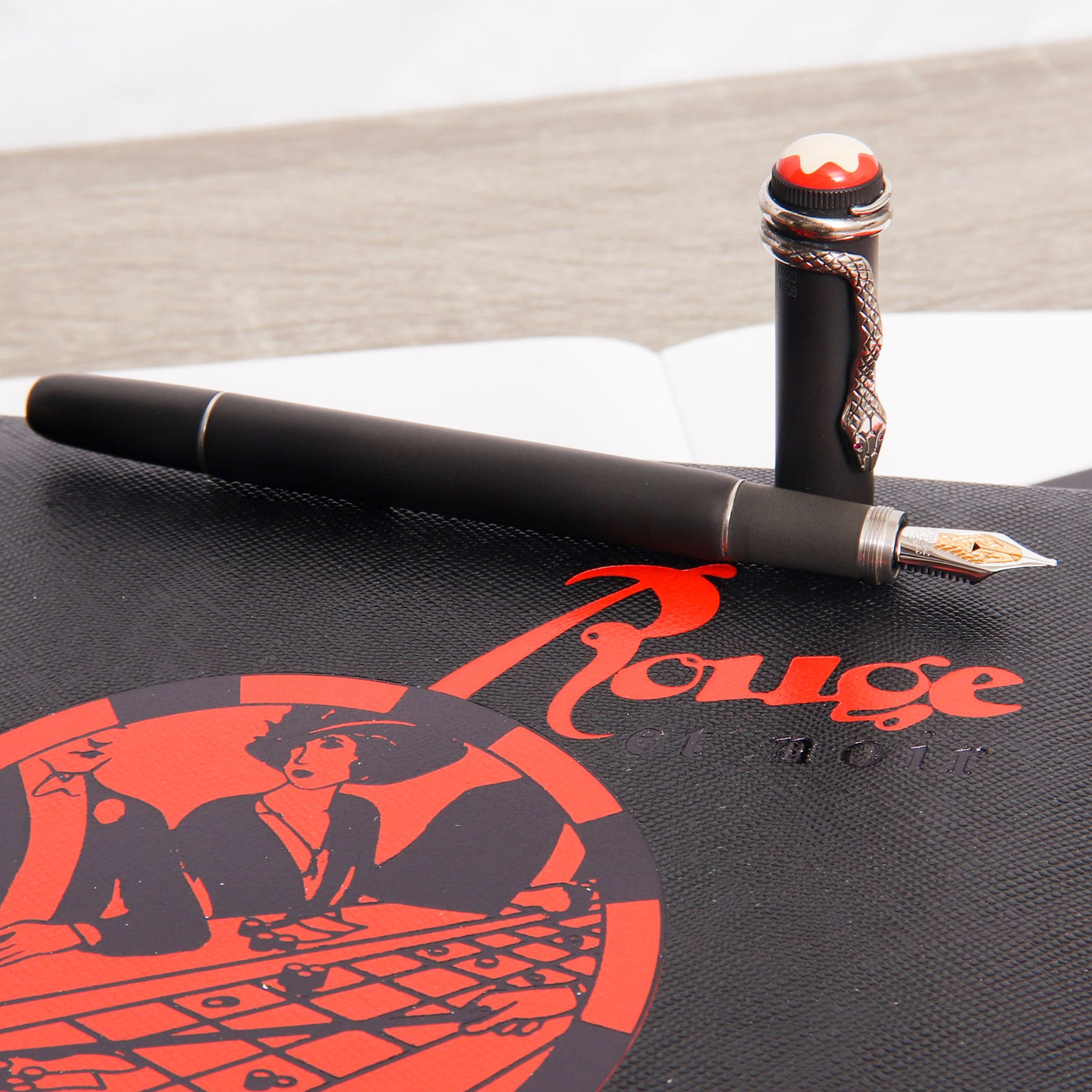 Montblanc Heritage Collection Rouge et Noir Limited Edition 1906 Fountain Pen Black And Red