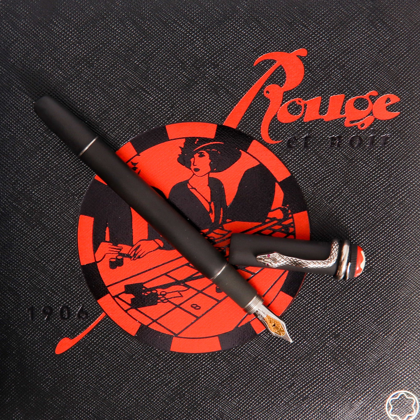 Montblanc Heritage Collection Rouge et Noir Limited Edition 1906 Fountain Pen Precious Lacquer