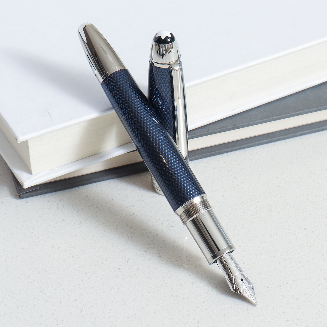 Montblanc Meisterstück 146 Solitaire Blue Hour LeGrand Fountain Pen –  Truphae