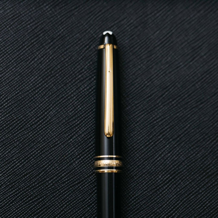 Montblanc Meisterstuck 164 Black Gold Classique Ballpoint Pen Preo Truphae