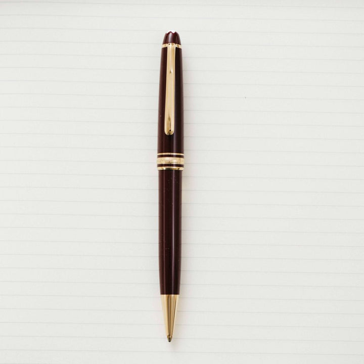 Montblanc meisterstuck burgundy fountain pen best sale