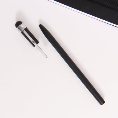 Montblanc Scenium Black & Platinum Rollerball Pen Matte Barrel