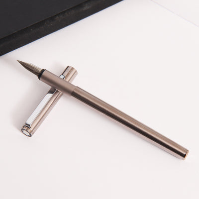 Montblanc Slimline 1122 Stainless Steel Fountain Pen