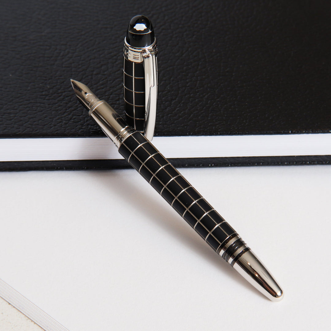 Montblanc starwalker metal and rubber fountain pen best sale