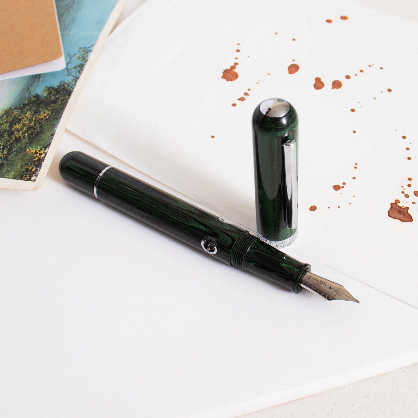 Narwhal Nautilus Chelonia Green Fountain Pen