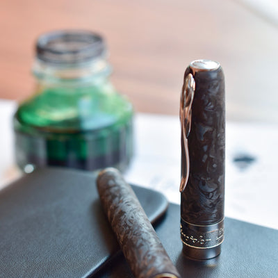 Pineider Mystery Filler Forged Carbon Fountain Pen