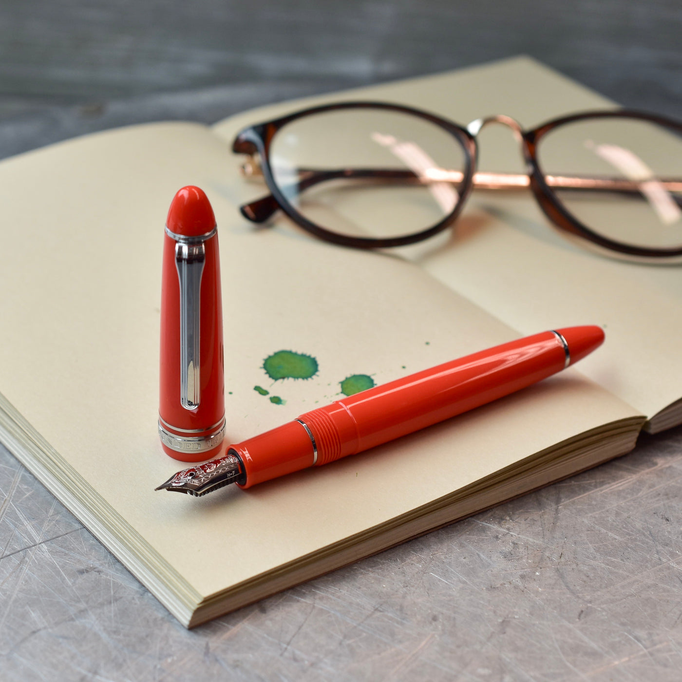 Sailor 1911S Tangerine Fountain Pen